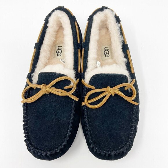 UGG | Dakota Slipper Black Suede Women's 6 - Picture 3 of 10